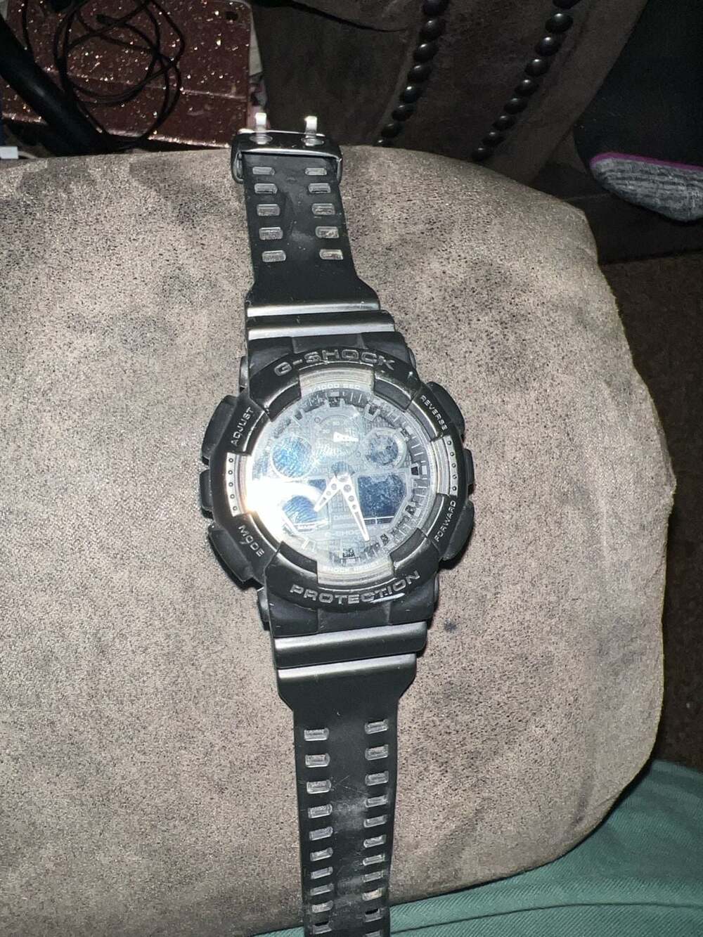 Casio G-Shock GA-100BW-1A X-Large Analog-Digital Black White Series Watch